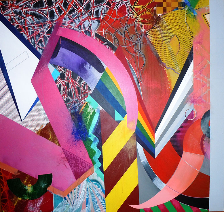 Party Crashers, Acrylic on Canvas, 66" x 70"